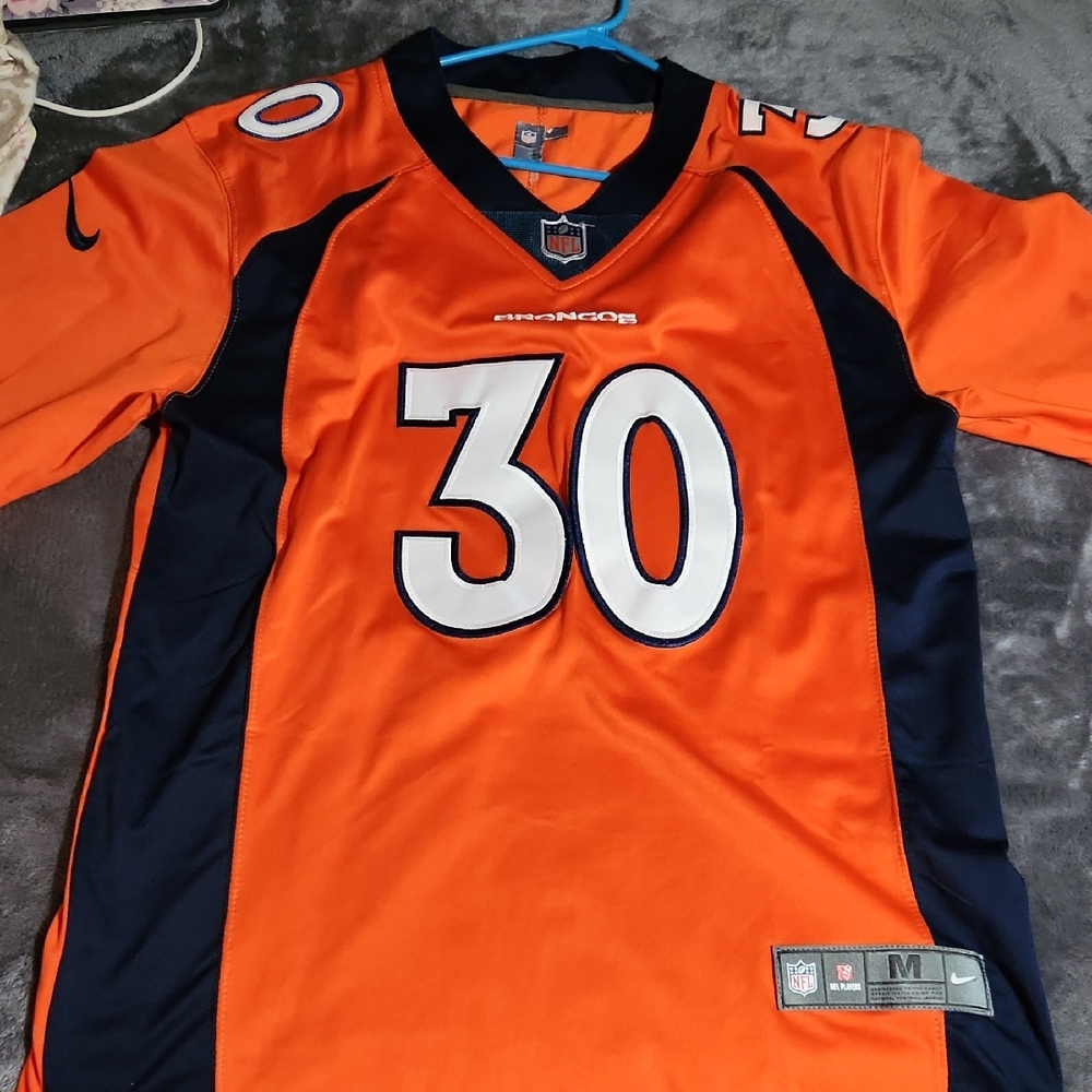 NFL Denver Broncos Orange and Navy Jersey